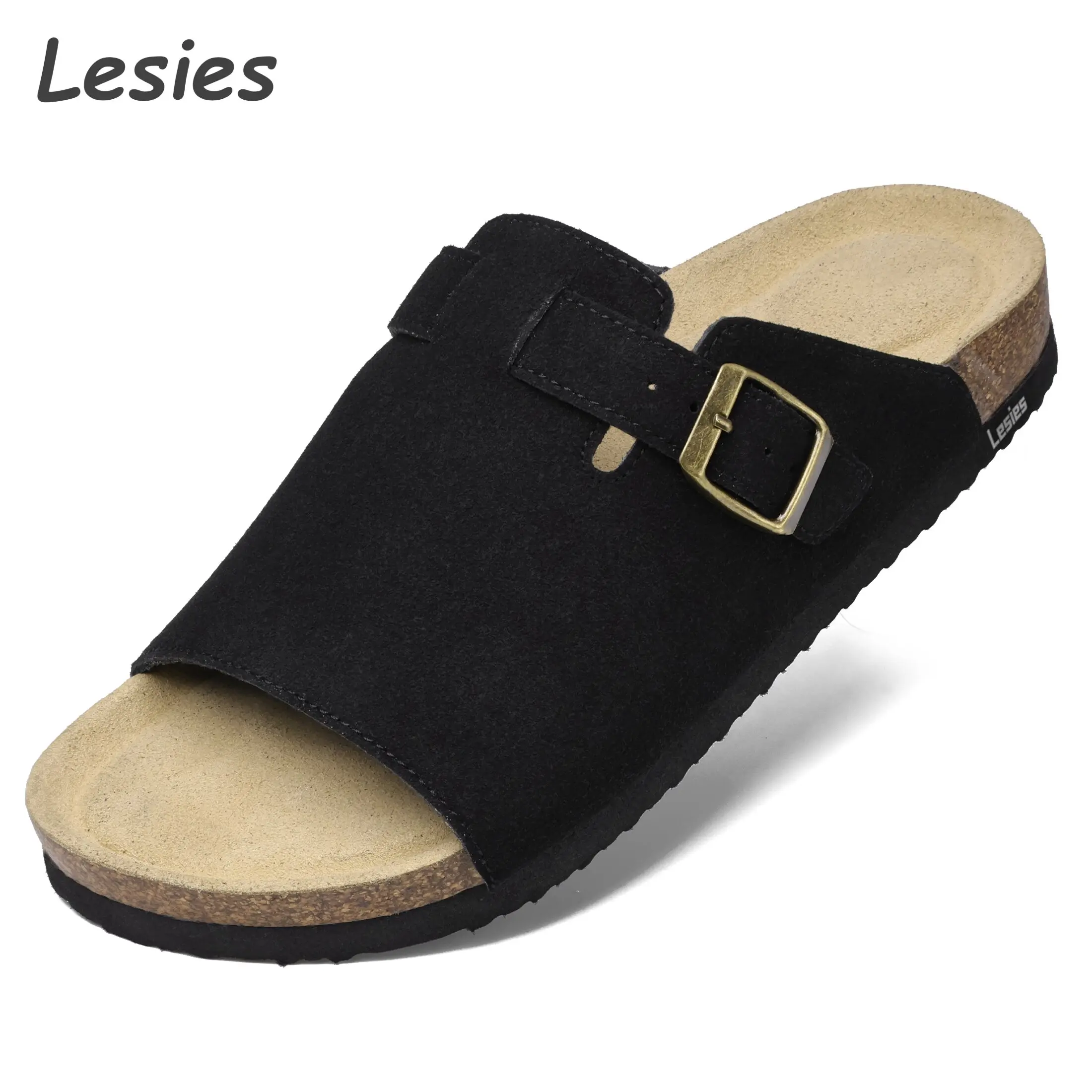Womens Clogs | Slip On Potato Shoes with Cork Footbed | Comfortable Vegan Suede Clogs for Women | Memory Foam, Wide Widths Available