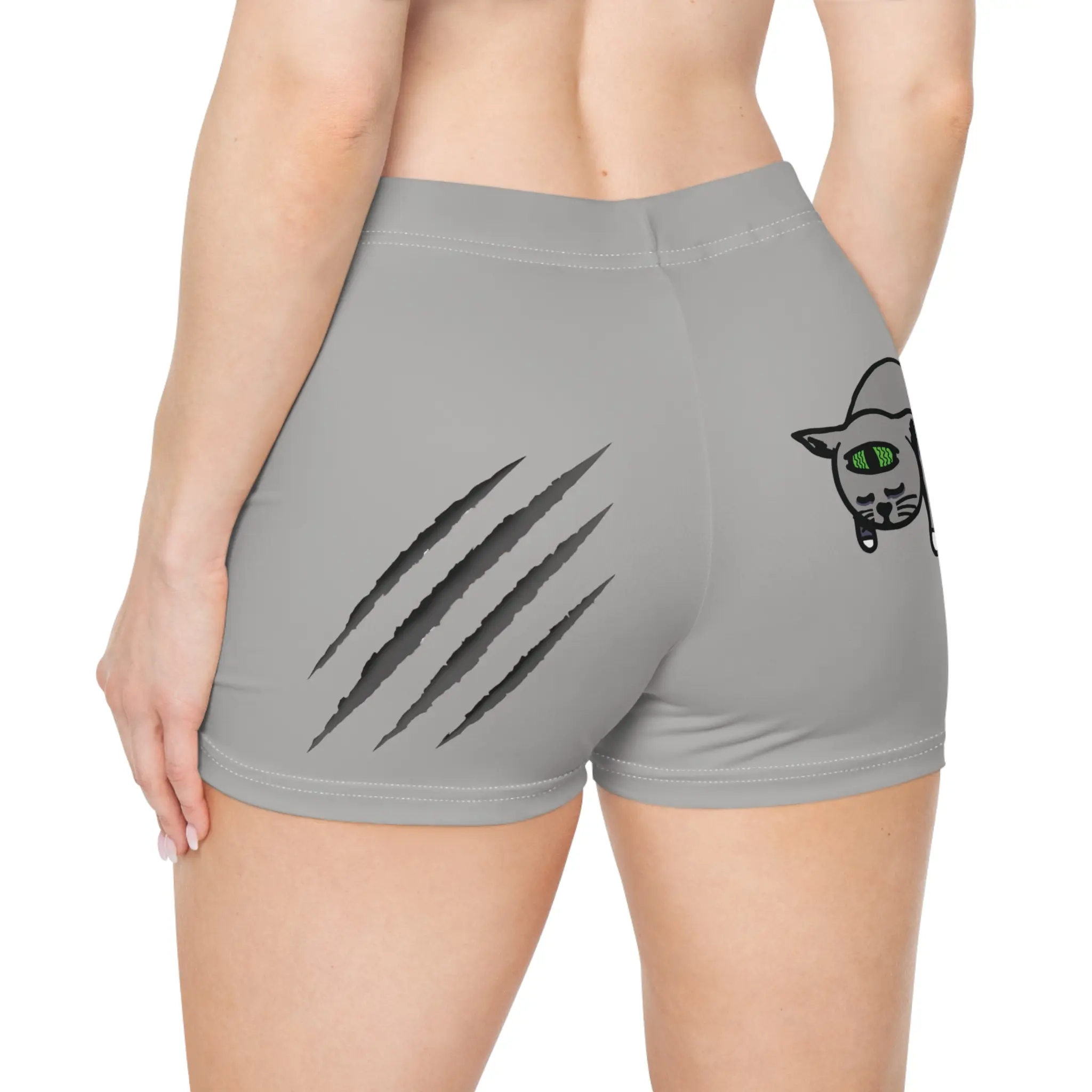 Grey Meow meow Shorts