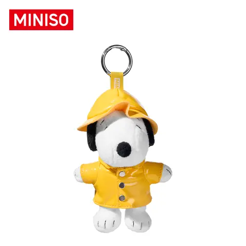Snoopy Rainy Season Series Plush Charm Doll - Plush Fabric, Cute Bag Charms, Unisex Animal Character Stuffed Toy, Backpack Keyring, Collectible Gift
