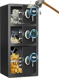 8.0Cu ft Large Safe Box Fireproof Waterproof, Money Safe With Mute Function and LED Light, Digital KeypadHome Safes with Deposit Slot,Security Box for Money Valuables