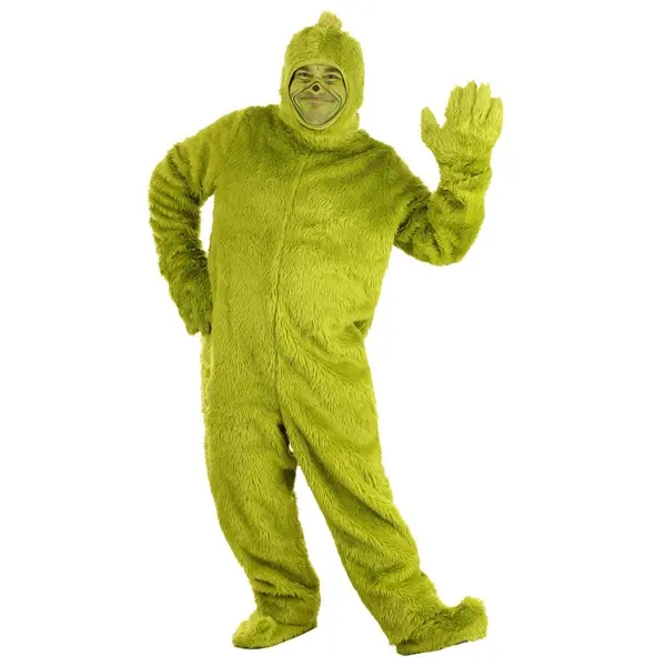 Plus Size Dr. Seuss The Grinch Open Face Costume Plus Size Dr. Seuss The Grinch Open Face Costume