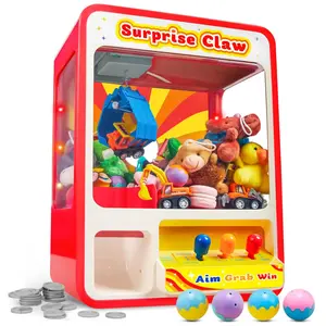 JoyX Claw Machine Arcade Toy for Kids – LED Lights, Adjustable Sound, Mini Vending Machine for Carnival Games – Perfect Christmas & Birthday Gift for Ages 3+