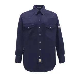 7.5OZ Solid Color Classic Shirts With Pearl Snap-10901