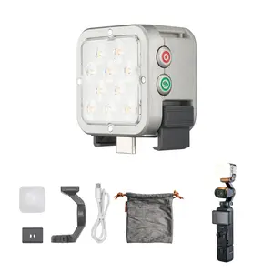 【2025 New】Harlowe Atom 2W Magnetic Mini Light for Action Cameras Combo Motion Sensing Type-C Rechargeable Auxiliary Camera Fill Light for Selfie & Vlog