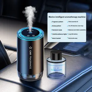 Auto Accessories, World Cup Gifts。Wireless Mini Car Aromatherapy Machine, Rechargeable Car Air Humidifier with Star Projector Function, 5 Spray Modes Car Aromatherapy Humidifier, Car Perfume, Car Aroma Diffuser