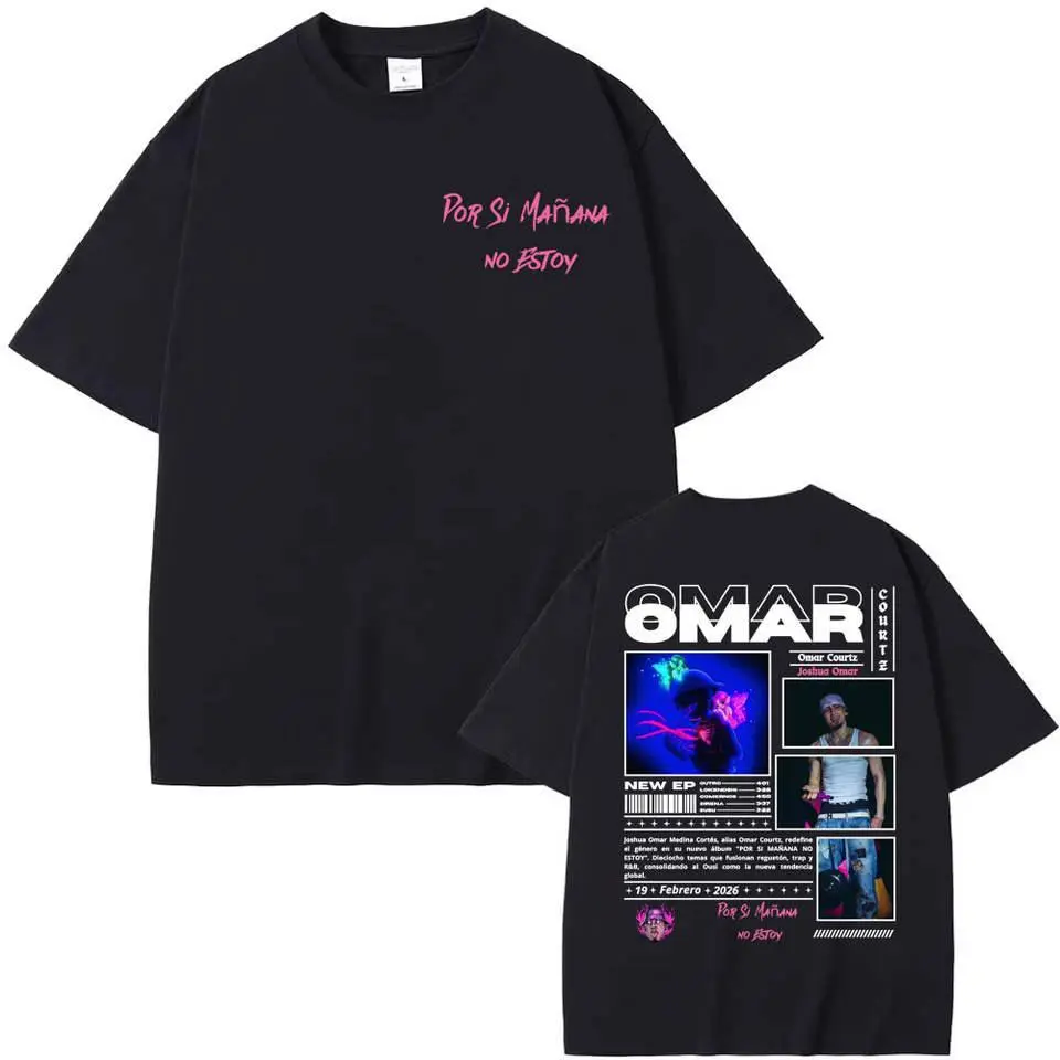 Por Si Manana No Estoy 2026 Tour Graphic T-shirt Men Women Fashion Retro T Shirts Harajuku Cotton T Shirt Streetwear