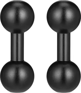 2 Pack 17mm to 17mm Double Ball Extender Bar Mount for GPS Cell Phone Action Camera on Motocycle , Ball Mount Extension 45mm Long