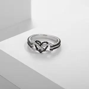 Nightscale Eternity Matching Couples Ring | Affordable Promise Rings | 925 Sterling Silver Rings | Engagement Rings | Wedding Ring | Matching Rings Couples