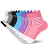 IRAMY Women's Elastic Compression Ankle Socks - 6/12 Pairs Bundle, Coolmax Sweat Wicking, Cushioned, Breathable Mesh, Athletic Running Socks for Plantar Fasciitis Relief, Active Recovery, Built for Running, Gym & Tennis, Sweat Wicking Socks