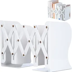 Adjustable Bookend, 1 Count Bookshelf Book Binder Magazine Organizer, Non-slip Bookend for Organizing Books and Magazines, Desk Organizer for Home and Office