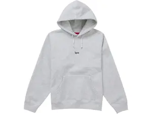 Supreme Micro Logo Hooded Sweatshirt (FW24) Ash Grey