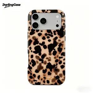DarlingCase Classic Tortoiseshell Print Phone Case for iPhone 17 Pro Max, Timeless Neutral Aesthetic Protective Cover for iPhone 16 15 14 13 12 11, Trendy Fashion Item for Girls, Great Gift Choice #SummerVibes