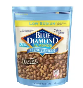 Blue Diamond Lightly Salted Whole Almonds 40 oz Low Sodium Healthy Vitamins & Minerals Made with Sea Salt Protein Snack Nut US