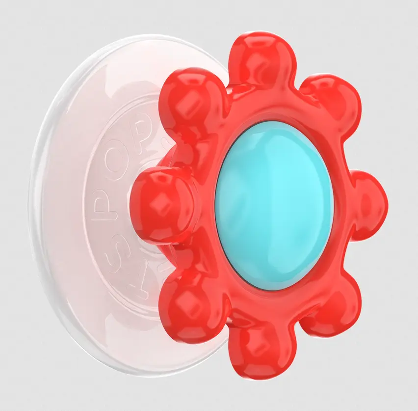 PopSockets MagSafe PopGrip Mobile Phone Holder - Candy Gear Red, Standard Mounting Accessory with MagSafe Compatibility, Wireless Charging Support, Accessories, Magsafe Compatible