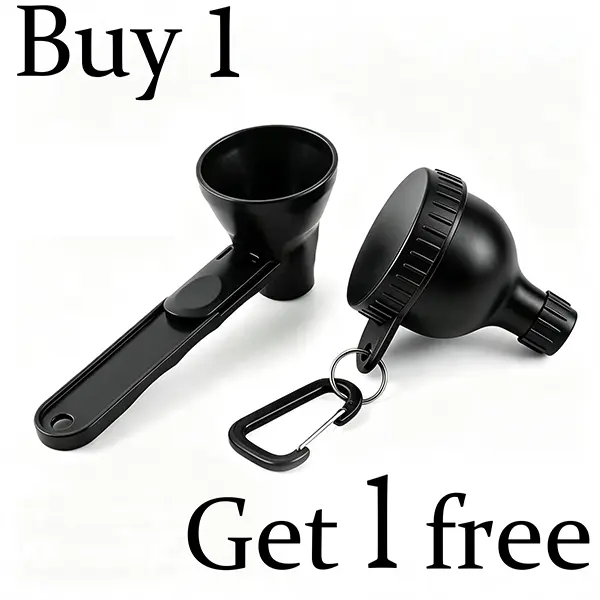 【Buy 1 Get 1 Free】 Protein Powder Funnel-Mini with Sliding Scoop and Container ，High-Quality Funnel for Pre Workout Creatine Powder, Coffee/Milk/Smoothie/Chocolate Powder,BPA-Free Plastic Kitchen Utensil, Perfect Gift for Valentine's Day, Father's Day, Ki