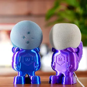 1PC White Plastic Astronaut Stand for Apple HomePod - Desktop Storage & Display Holder, Cute Home Decor Speaker Accessory