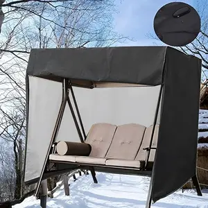Swing Cover 3 Seaters, Outdoor Swing Covers, 420D Waterproof Fabric, Durable Waterproof & UV Resistant Weather Protector for Outdoor Furniture 87'' x 49'' x 67''