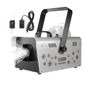 Summervibes VEVOR Snow Machine, 1500W Snow Maker Machine with 2 Remotes Control and 5L Large Capacity Water Tank, High Output Snowflake Maker Stage Snow Effect for Christmas, Halloween, Wedding, DJ Parties