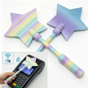 Magic Fairy Wand Credit Card Holder, 3DPrinted Tap to Pay Wand, Credit Card Magic Wand, NFC Card Sleeve, Fun Novelty Gift,Fun Fantasy Gift for Magic Lovers Birthday Gifts,for Family and Friends, Valentine's Day Gifts