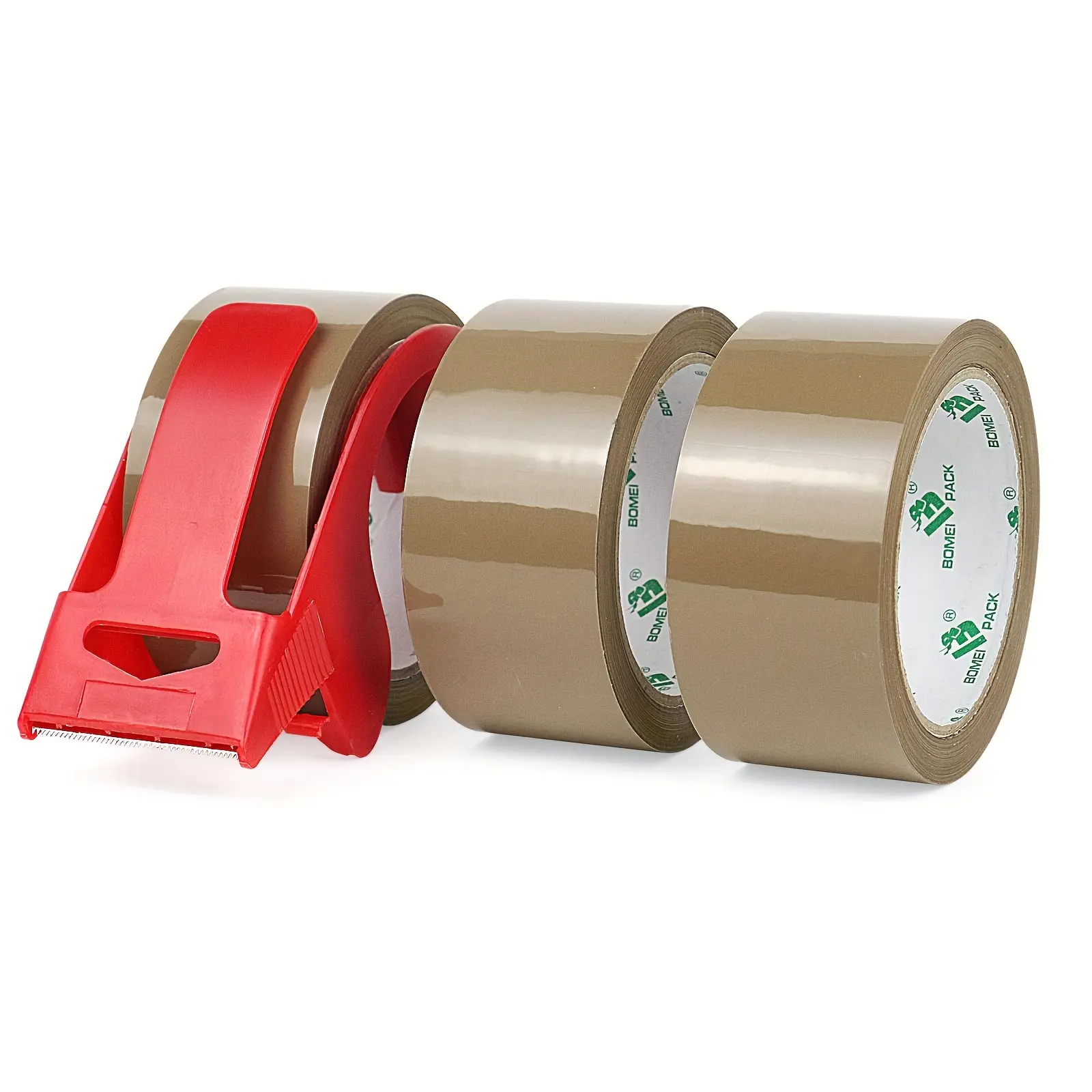 3-Roll Pack Brown Heavy-Duty Strong Adhesive Waterproof PP Packaging Tape, 1.88" x 65Y, Coffee-Brown Adhesive Sealing Tape for Moving, School, Office, Home, and Factory Use