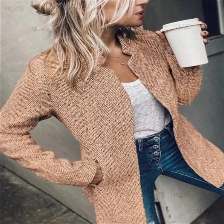 Women's Solid Open-Front Pocketed Longline Woven Duster Coat, for Casual & Workwear, Hand Wash Only, Work Uniforms