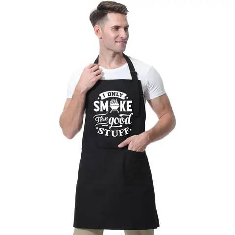 【summervibes】Backyard  Funny Grilling Aprons for Men w/2 Pockets - BBQ Apron for Men - Thanksgiving, Christmas, Birthday, Cooking, Grilling Gifts for Men Husband Boyfriend Dad Brother Friends Him, Chef Cooking Apron