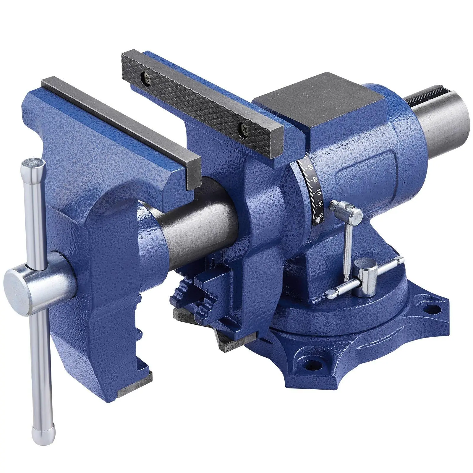 6-1/2" Heavy-Duty Multi-Purpose Bench Vise - Ductile Iron Construction with 360° Swivel Base