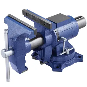 6-1/2" Heavy-Duty Multi-Purpose Bench Vise - Ductile Iron Construction with 360° Swivel Base