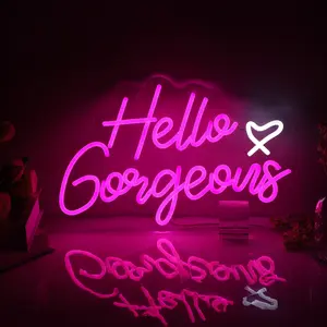 SERBASIC Dimmable Neon Sign with ON/OFF Switch, Glow Light for Home Wall Decor & Living Room, Novelty Lighting for Gifting
