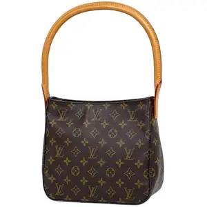 Pre-owned Louis Vuitton PVC Shoulder Bags Monogram Looping MM 4000015589008
