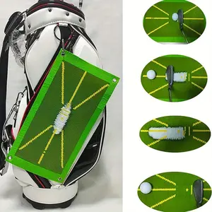 Golf Swing Mat, 6 pieces/set Golf Swing Training Aid, Swing Grip Training Aid, Professional Golf Training Aid for Golfers