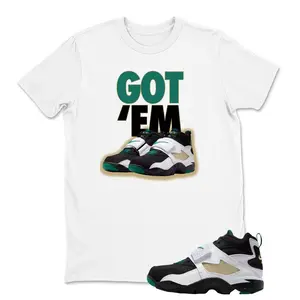 Got 'Em Sneaker Shirt White to Match Diamond Turf Emerald, Matching Shirt Air Diamond Turf Emerald T-Shirt