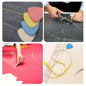 Triangle Tailor Chalk Set of 10, Sewing Fabric Chalk and Markers, Ideal for Quilting, Sewing Accessories, Craft Supplies