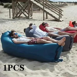 Portable Waterproof Inflatable Air Sofa Bed, Cloud Sofa, Quick-Release Design, Ideal for Outdoor Camping & Festivals, Leakproof Construction, Portable Sofa Chair
