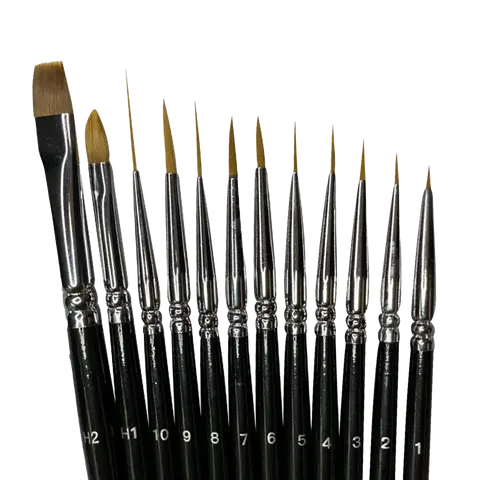 Eyeliner Brush | Graphic Liner and Detail Work Brush | Face and Body Art Brush | Thin Liner Brush for Liquid Eyeliner | Vegan Synthetic Bristles | Makeup Artist Tool