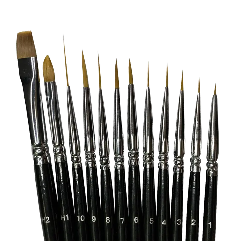 Eyeliner Brush | Graphic Liner and Detail Work Brush | Face and Body Art Brush | Thin Liner Brush for Liquid Eyeliner | Vegan Synthetic Bristles | Makeup Artist Tool