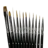 Eyeliner Brush | Graphic Liner and Detail Work Brush | Face and Body Art Brush | Thin Liner Brush for Liquid Eyeliner | Vegan Synthetic Bristles | Makeup Artist Tool