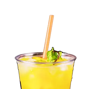 [2,500 ct] Giant Straws | Individually Wrapped | Orange (0.31" x 9")