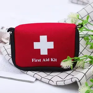 Portable medical bag, health and first aid kit, convenient travel storage, essential emergency supplies for home, outdoor adventures, and camping safety