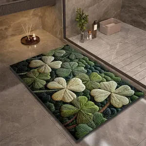 Luxury Diatomite Bath Mat Bathroom Carpet Non-slip Shower Foot Mats Absorbent Quick Dry Toilet Rugs Doormat Washable