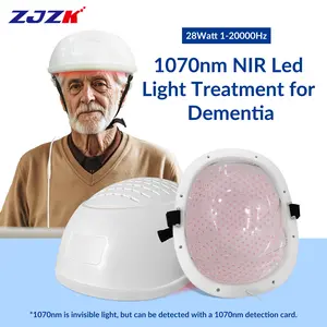 ZJZK 1070nm Near Infrared Photobiomodulation Brain Helmet, 280 LEDs Deep Penetration PBM Therapy for Parkinson, Alzheimer, Dementia, Stroke, TBI, Depression, Anxiety, PTSD, Memory Loss, Improves Mood, Neuroprotection, Brain Repair & Cognitive Wellness
