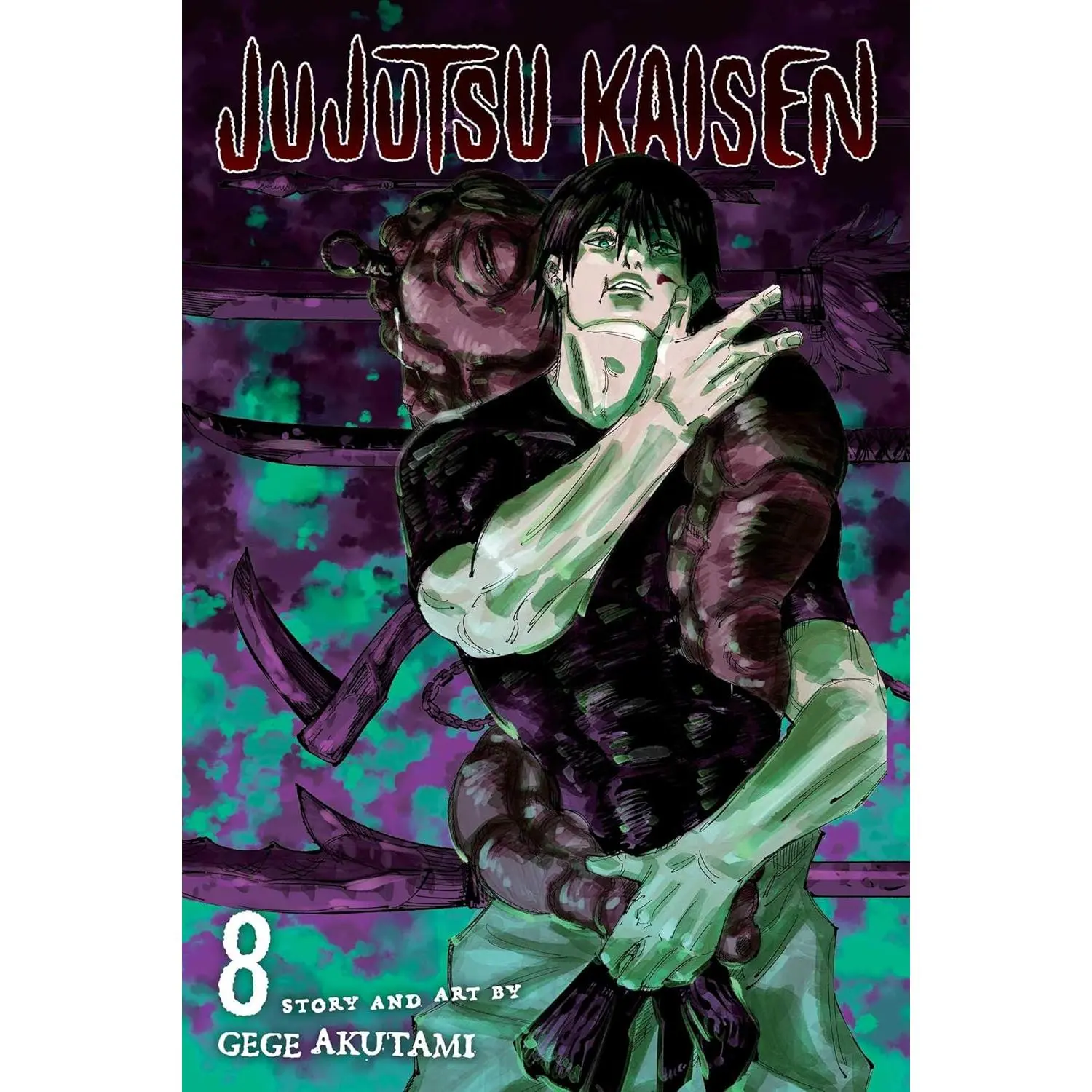Jujutsu Kaisen Vol. 8 - Supernatural Comicbook, Japanese-Style Manga Book Featuring Death Paintings, Jujutsu Sorcerers, Sukuna Body Parts