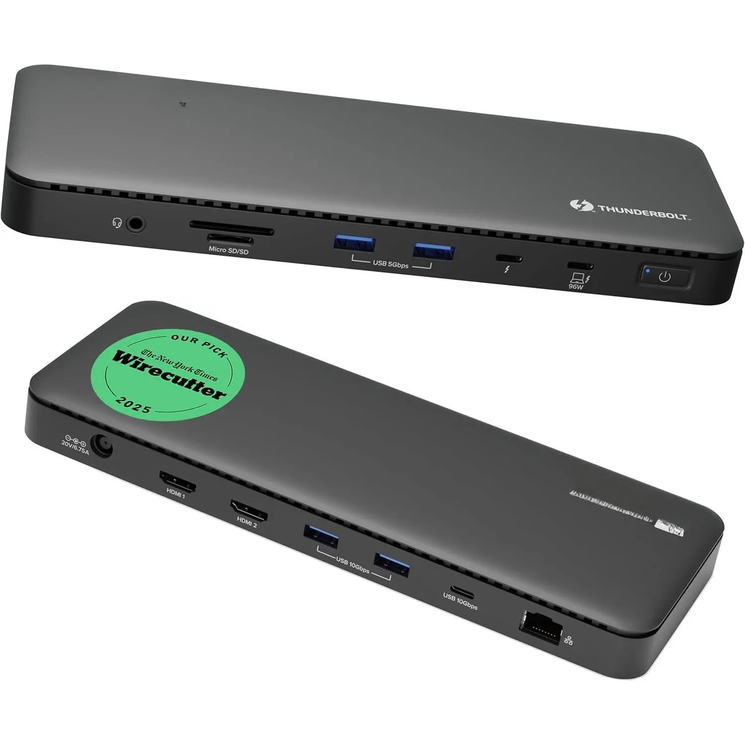 Thunderbolt 4 Dock with 100W , Thunderbolt Certified, Laptop Docking Station Dual  Single 8K or Dual 4K HDMI for Windows and , 4X USB, Gigabit Ethernet (TBT4-UD5)
