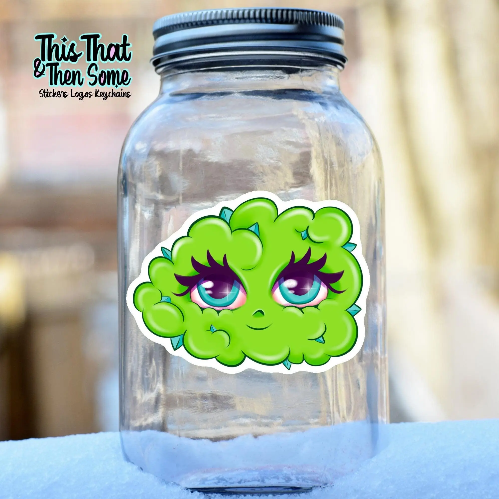 Holo Girly Stoner Sticker, Cute Stoner Decal, Gifts for Stoners