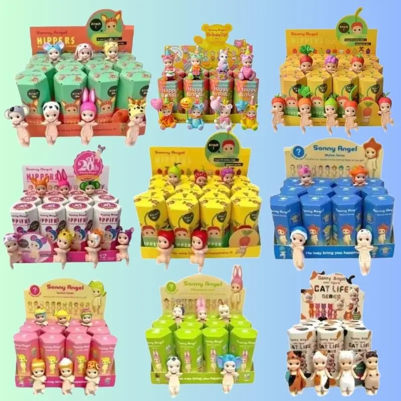 Sonny Angel HIPPERS Looking Back Full Series Sealed Blind Box - Original Collectible Mini Figure, Limited Edition Kids' Birthday Gift