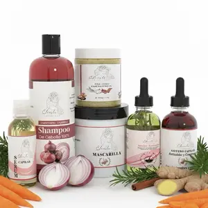 Linea completa  Shampoo de cebolla , mascarilla , gotero, pre poo , aceite alopecia y serum organico