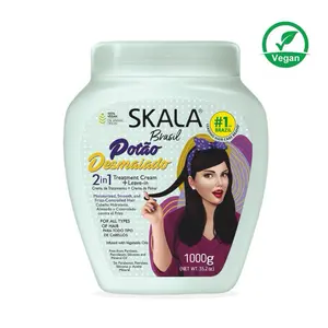 Skala Expert Potao Desmaiado 2in1 Treatment Cream 1000g Vegan Formula for Smooth Frizz-Free Hair with Castor Argan & Coconut Oils