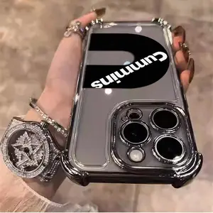 Cummins Pattern Aesthetic Electroplated TPU CasingFor iPhone 17 16 15 14 13 12 11 Pro Max Plus Air & Galaxy S22 23 24 25 The Best Halloween Gifts Fans Phone Case Cover