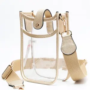 Clear Stadium Crossbody Camera Shoulder Bag with Adjustable Strap