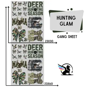 Hunting Glam | Premade DTF Transfer Gang Sheet For Graphic Tees